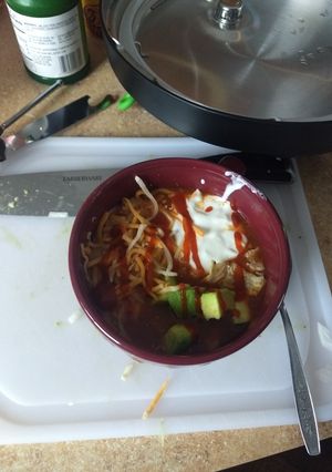 A picture of Chicken enchilada soup Instant pot IP.