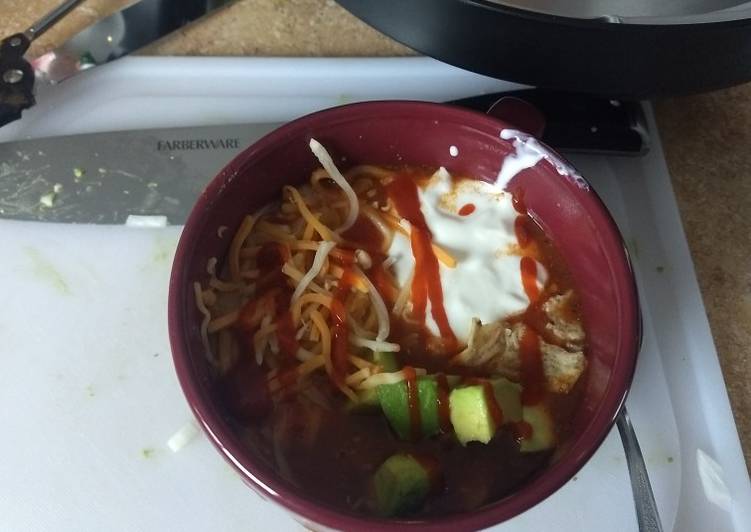 Simple Way to Make Quick Chicken enchilada soup Instant pot IP