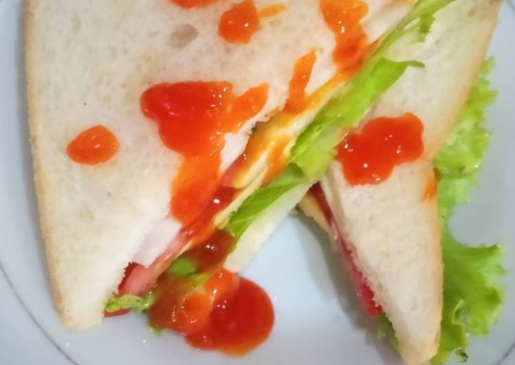 Langkah meracik Sandwich Simpel Enak Bergizi yang Lezat