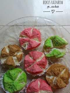 Foto resep Bolu kukus pelangi