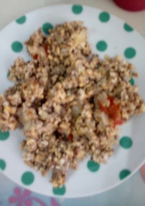Una foto de Carne molida con huevo