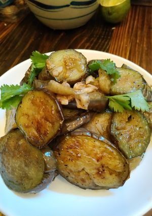 Hình của món Cà tím chiên nước mắm.