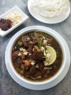 Foto resep Rawon Daging Sapi Bumbu Instan