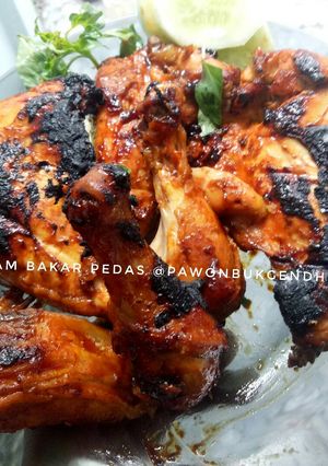Foto resep Ayam bakar pedas