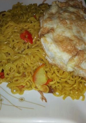 A picture of Indomie noodles.