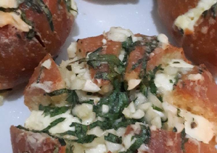 Cara Memasak Korean Cream Cheese Garlic Bread Simpel