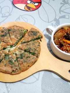 Foto resep Omelette (telor dadar bayam)