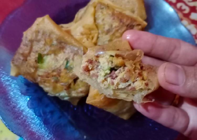 Martabak telur kornet