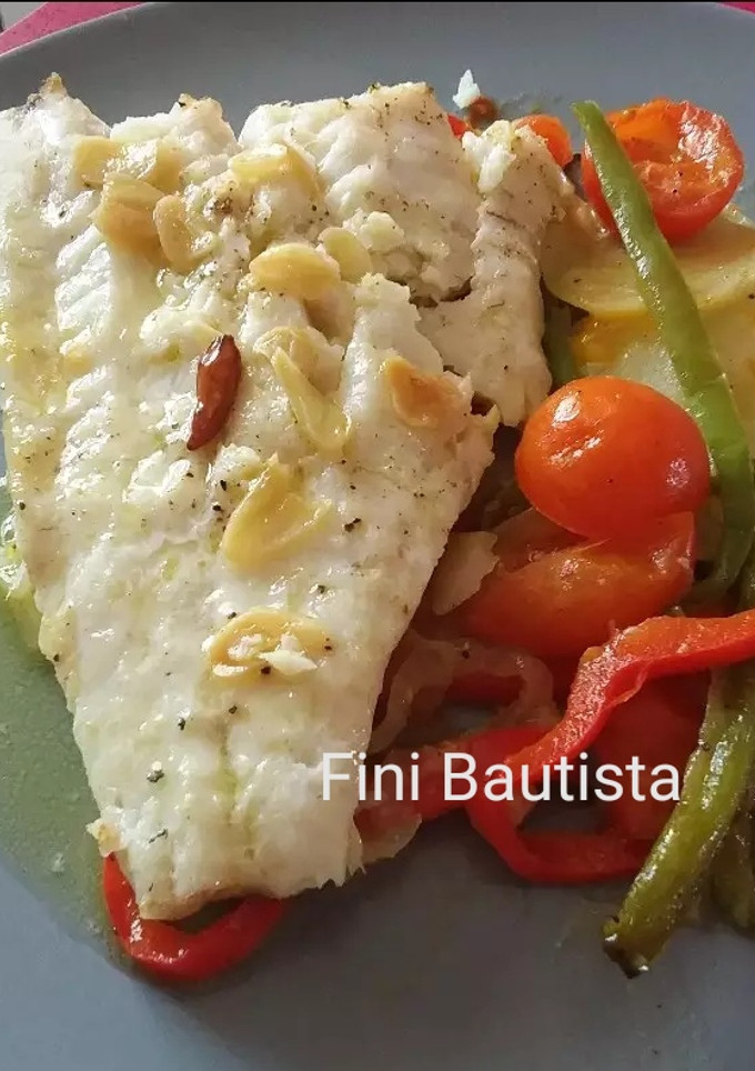 Una foto de Merluza al horno