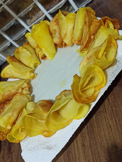 عکسی از دستور سیب زمینی به شکل گل رز