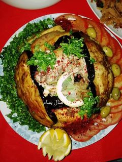 صورة لوصفة مقلوبة باذنجان