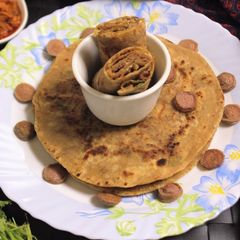 A picture of Ramadan Special - Stuffed Chicken Sausage Paratha.