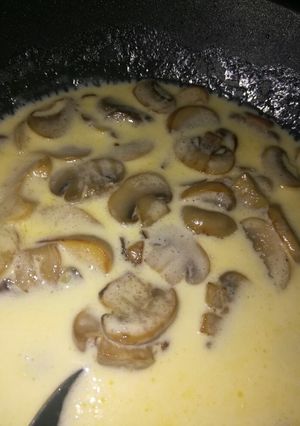 Una foto de Salsa de champiñones