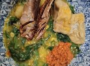 Gambar bubur manado lengkuas sereh