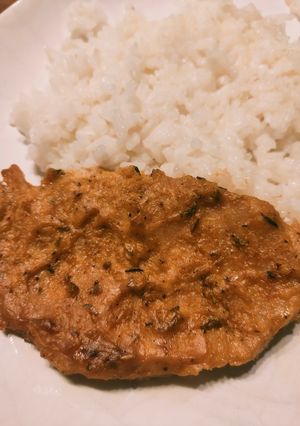 Zöldfűszeres-mustáros karaj recept fotója