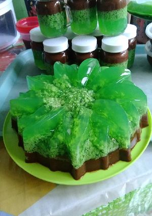 Foto resep Puding lumut coklat