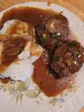 Cowboy hamburger steaks