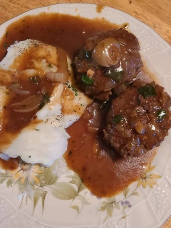 Simple Way Make Recipe Cowboy hamburger steaks that is  Makes Drooling, So Delicious}