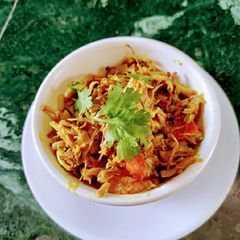 A picture of Raw Banana Flowers Curry.