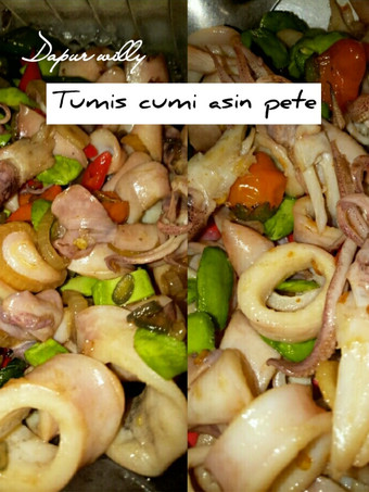 Cara Buat Tumis cumi asin pete Untuk Pemula