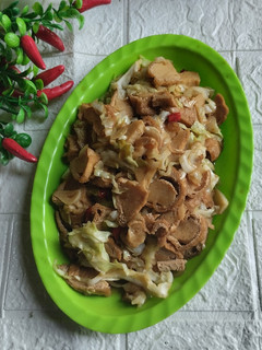 Foto resep Oseng Kol Tahu Baso Saus Tiram