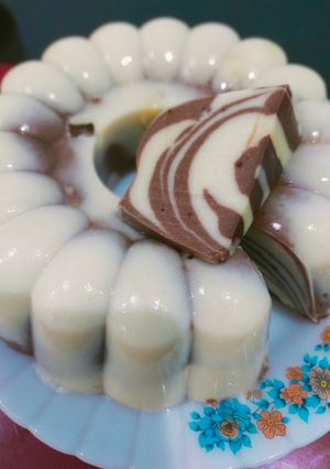 Foto resep Puding zebra