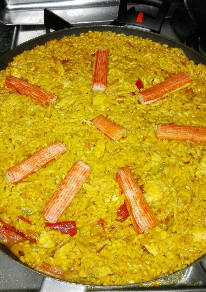 Una foto de Arrocito de pollo y bocas de mar
