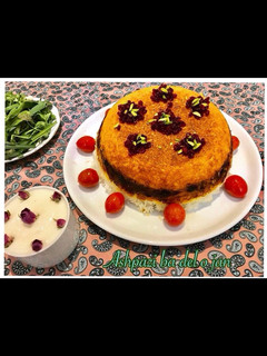 عکسی از دستور ته چین مرغ و بادمجان