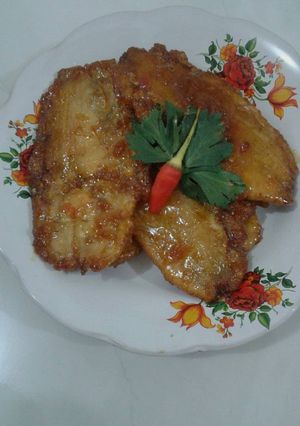 Foto resep Pisang geprek pedas manis