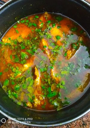 A picture of Fish curry.