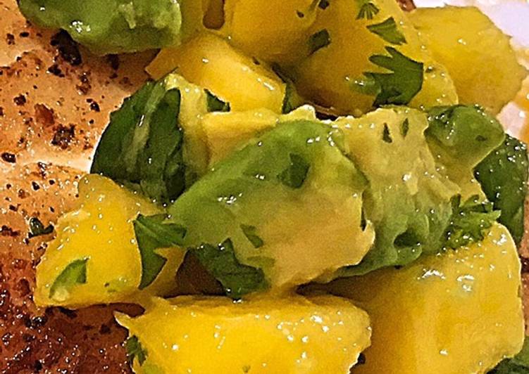 Mango avocado salsa