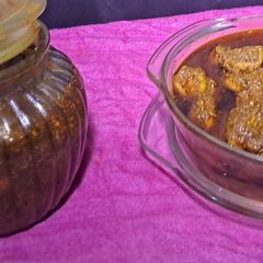 A picture of Karonda pickle (Bihari style).
