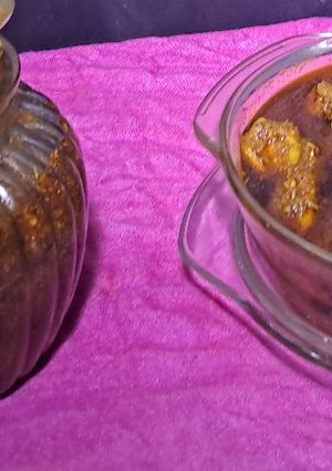 A picture of Karonda pickle (Bihari style).