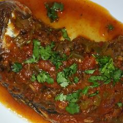 A picture of Fish stew.