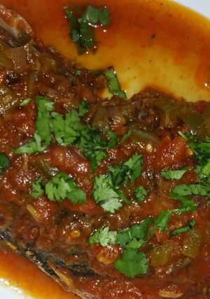 A picture of Fish stew.