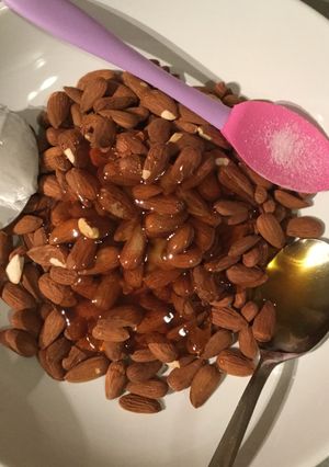 A picture of Homemade almond butter.