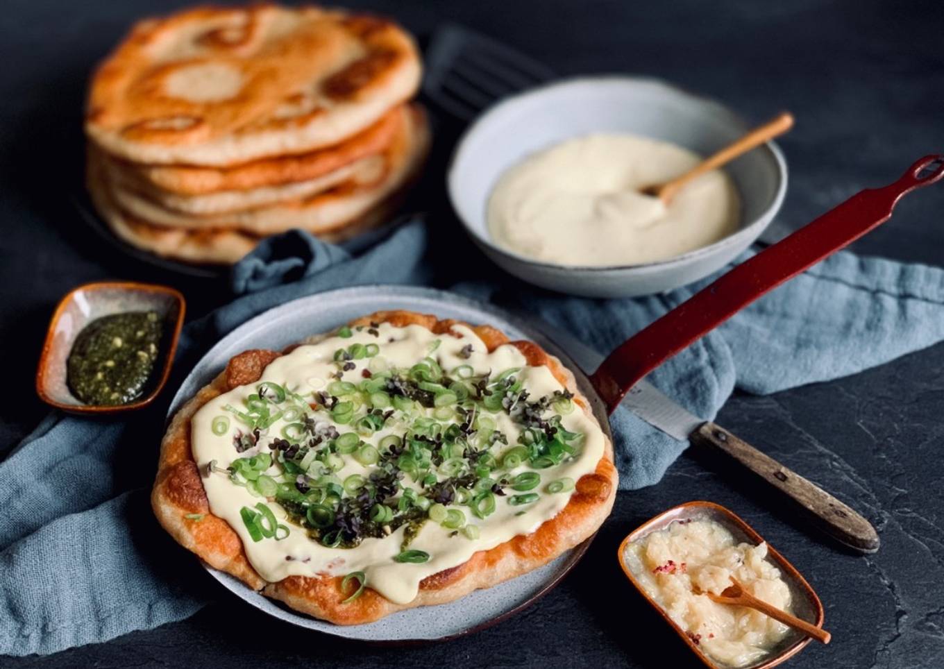 Dinkel-Potato-Langos (vegan)