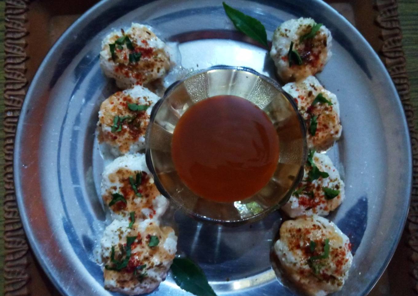 Leftover rice Dahi Vada