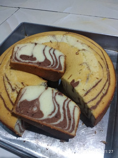Foto resep Bolu marmer putih telur