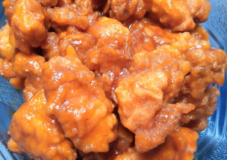Cara Menghidangkan Ayam fillet crispy saus tiram yang Enak Banget!