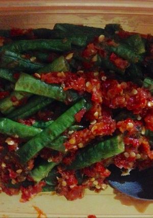 Foto resep Empal balado kacang panjang