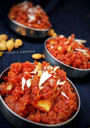 A picture of Gajar halwa.