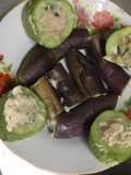 Cà tím, dưa chuột nhồi thịt