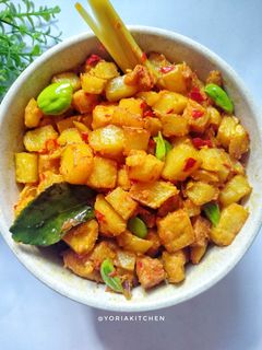 Foto resep Sambal Goreng Kentang Pete + Tahu