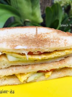 Foto resep Sandwich telur dadar