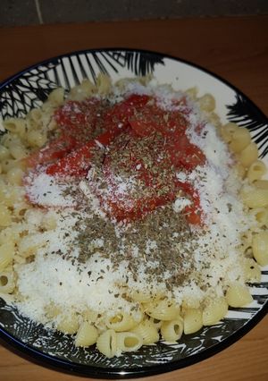 Une photo de Pâtes tomates basilic