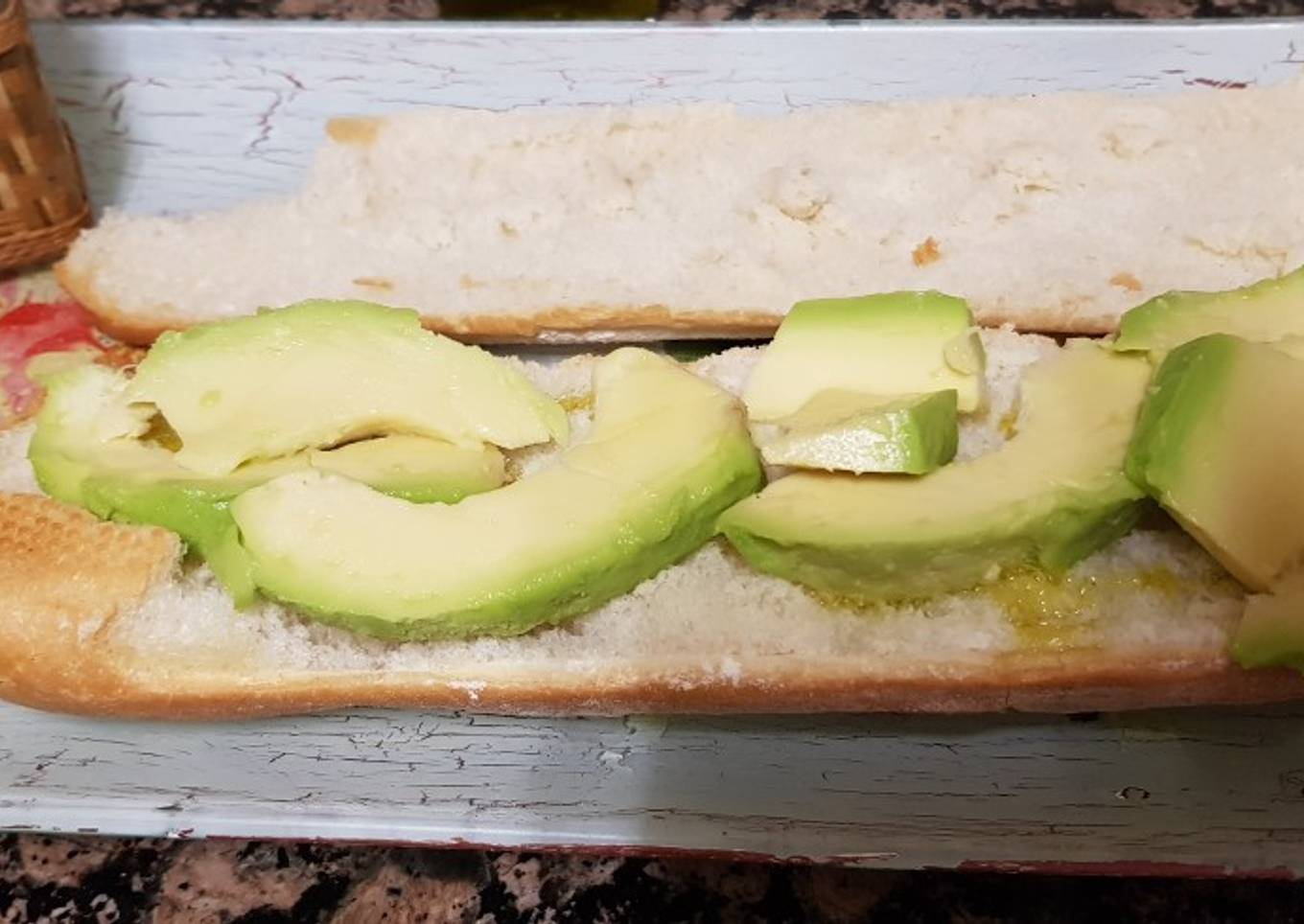 Bocadillo de aguacate