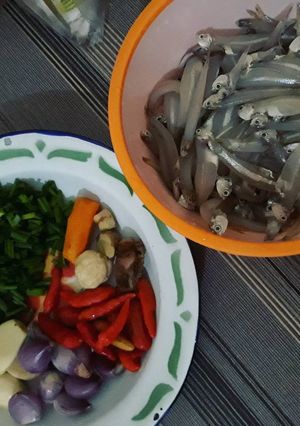 Foto resep Teri basah masak pedas