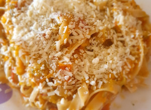 Una foto de Fettuccini one pot con verduras!!!