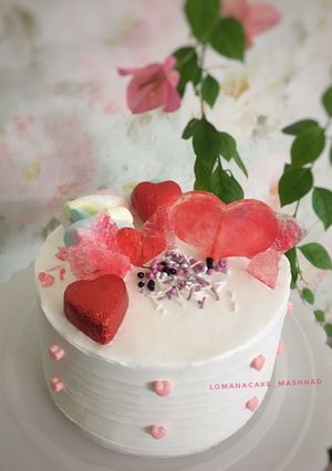 عکسی از دستور مینی کیک ولنتاین
